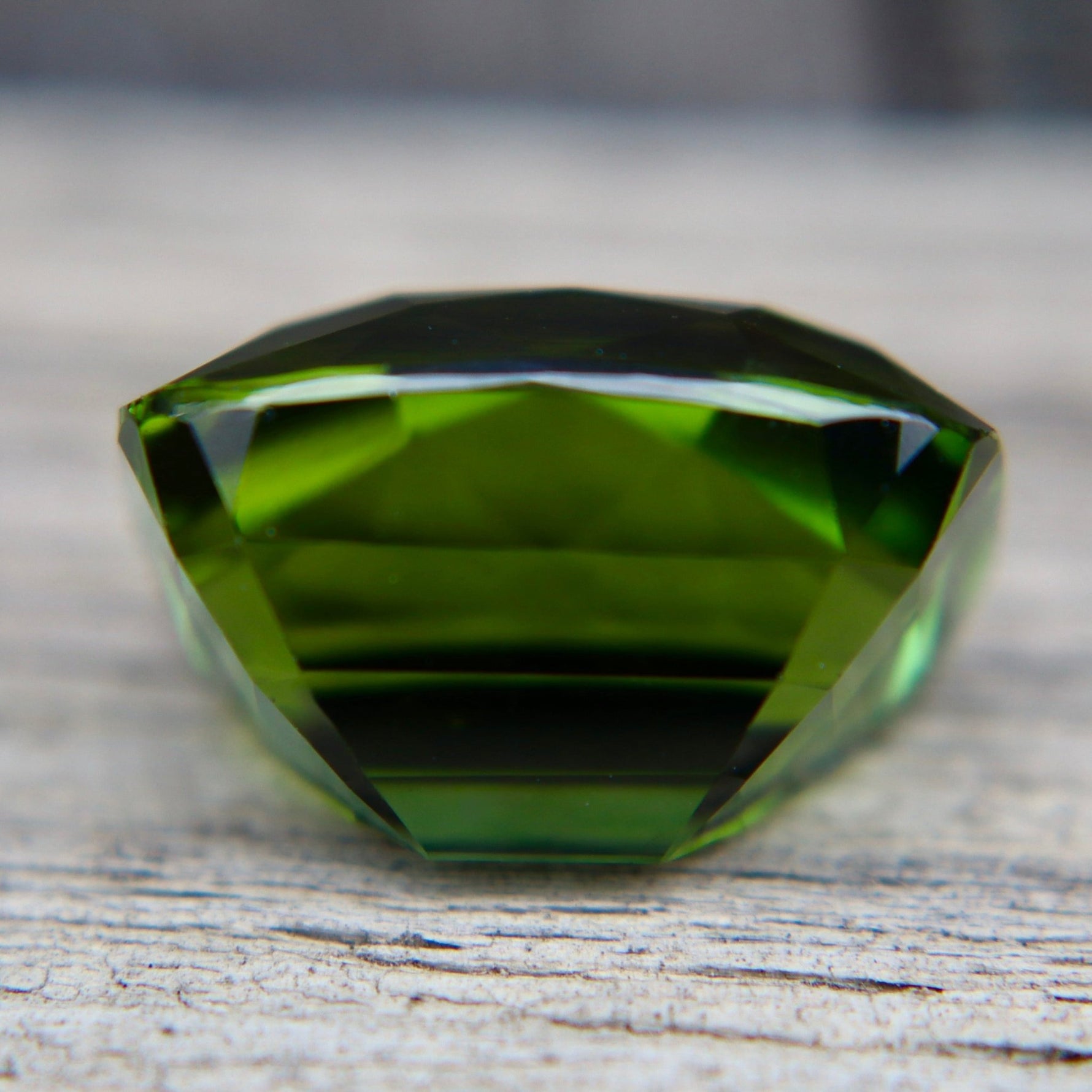 Natural Vivid Chrome Green Tourmaline 10 Carat Flawless Cushion Cut Madagascar Loose Gemstone - Sapphirepal