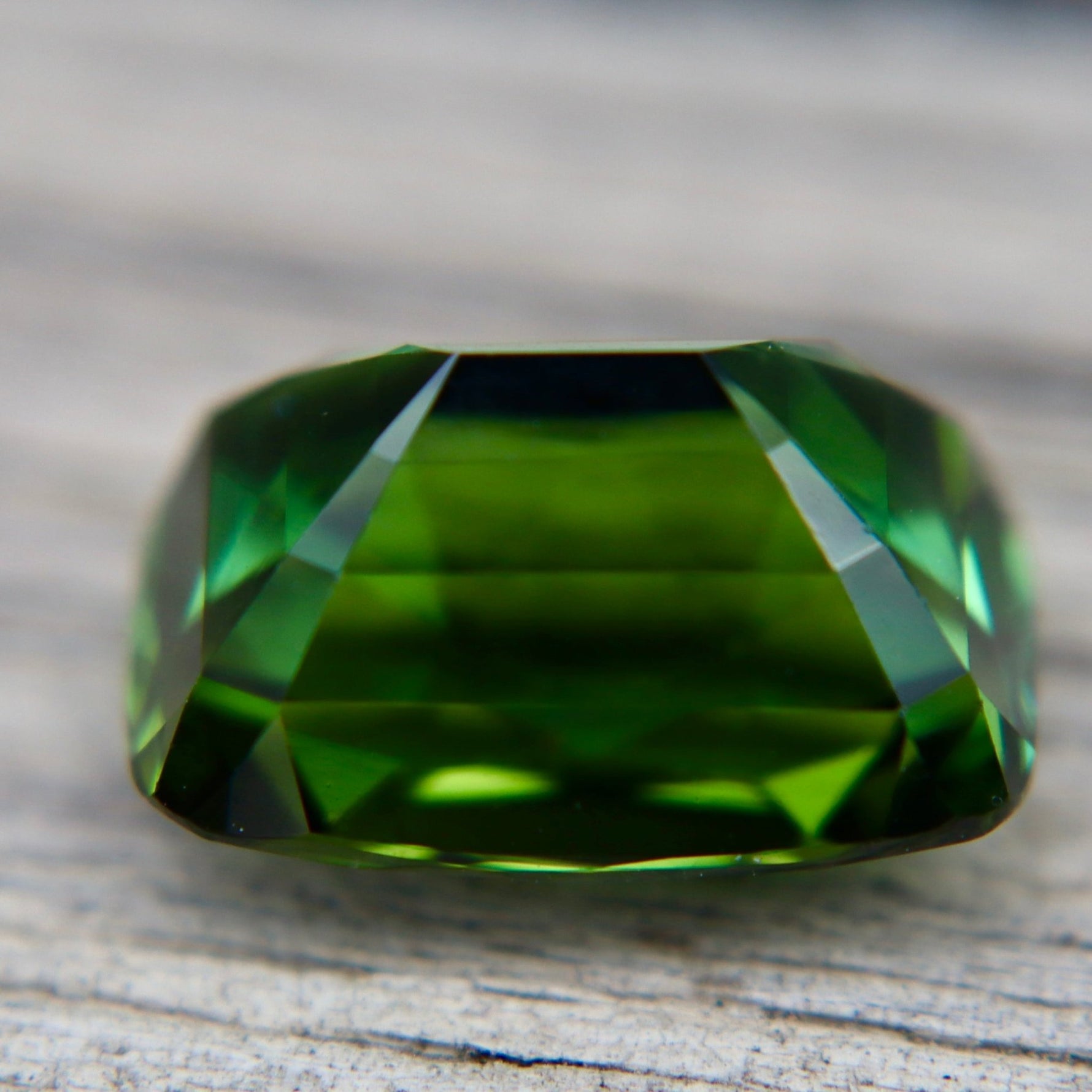 Natural Vivid Chrome Green Tourmaline 10 Carat Flawless Cushion Cut Madagascar Loose Gemstone - Sapphirepal