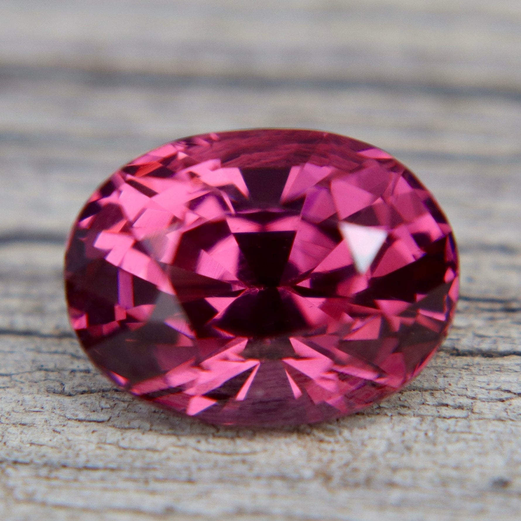 Natural Vivid Hot Pinkish Red Ceylon Spinel 2.67 Carat Flawless Oval Cut Loose Gemstone - Sapphirepal