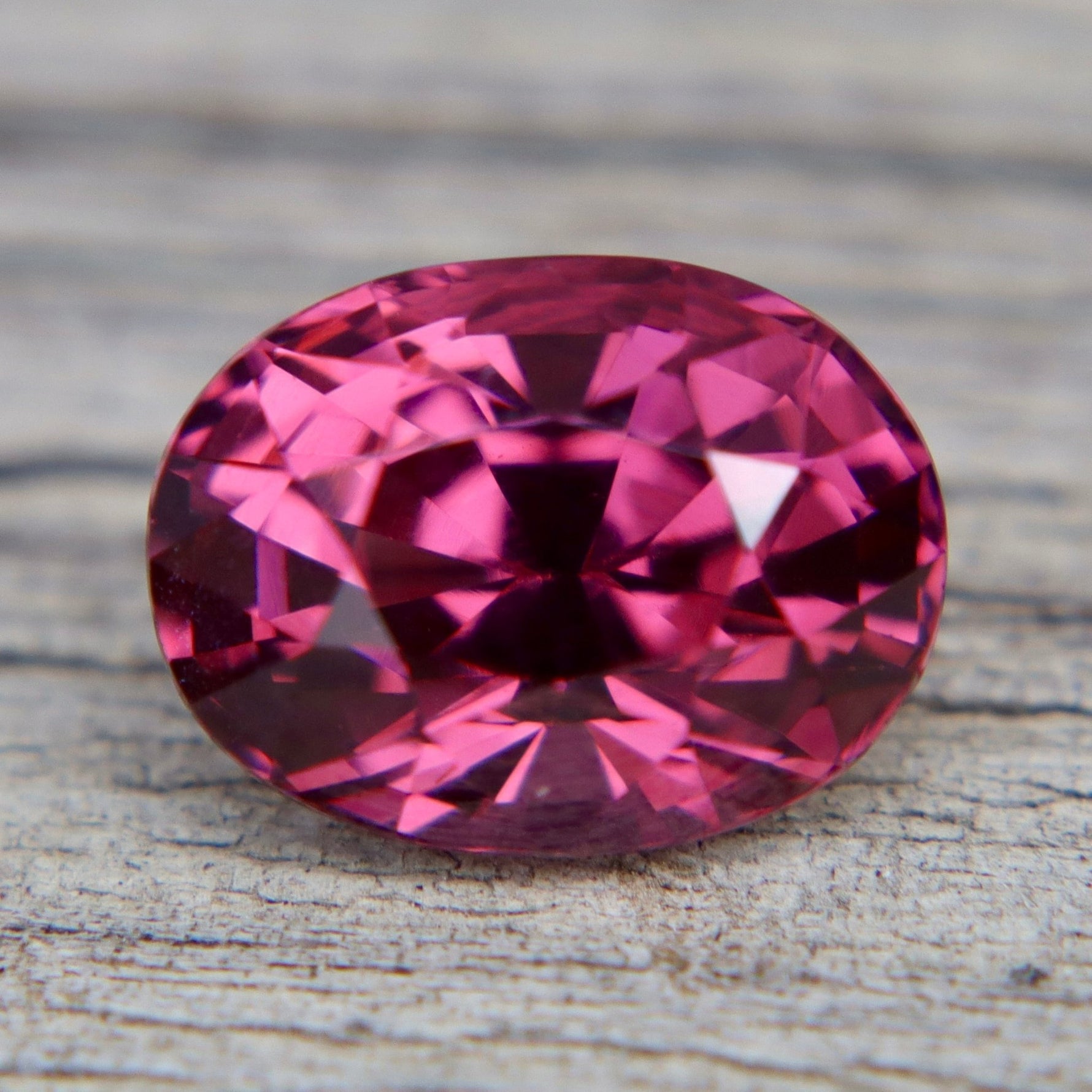 Natural Vivid Hot Pinkish Red Ceylon Spinel 2.67 Carat Flawless Oval Cut Loose Gemstone - Sapphirepal