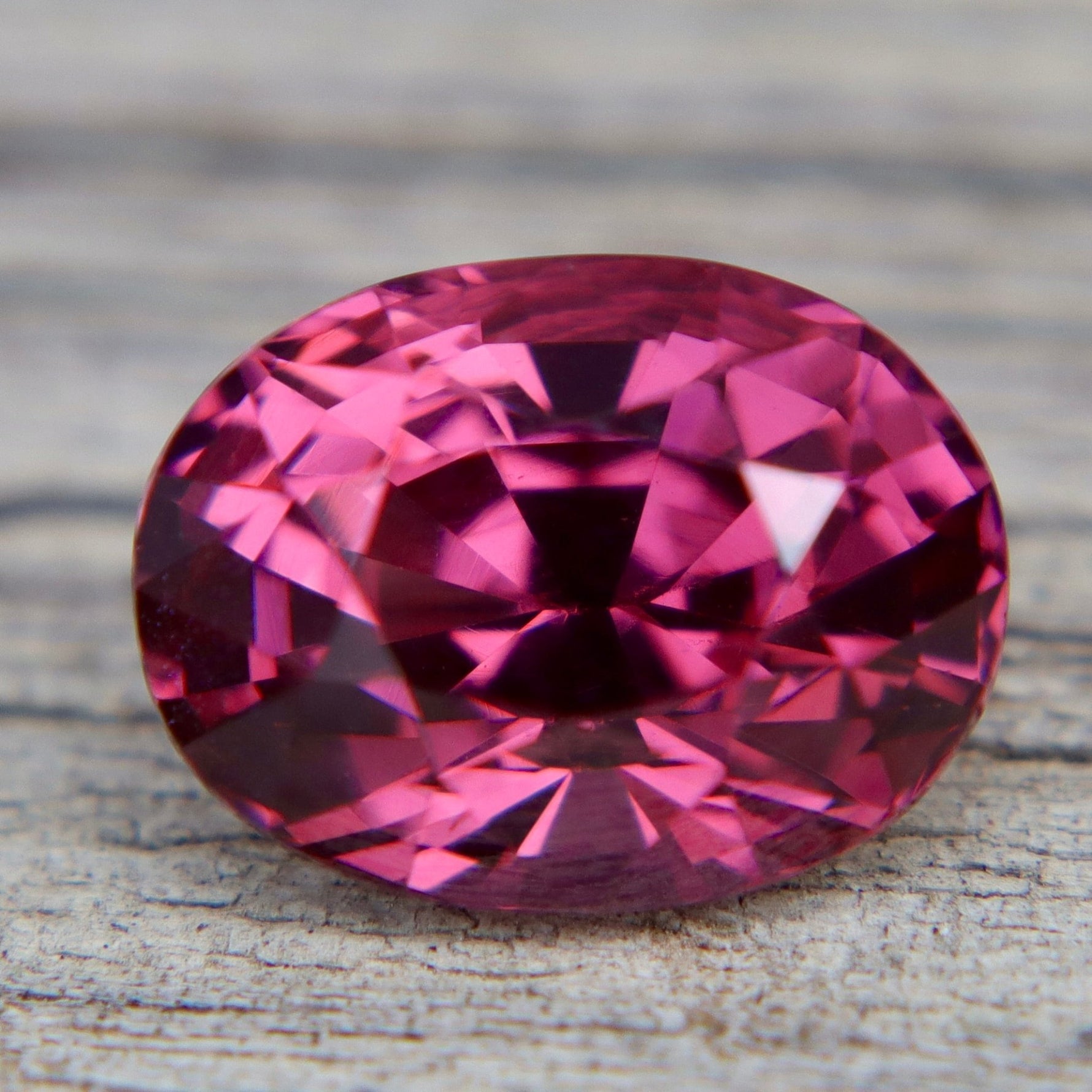 Natural Vivid Hot Pinkish Red Ceylon Spinel 2.67 Carat Flawless Oval Cut Loose Gemstone - Sapphirepal