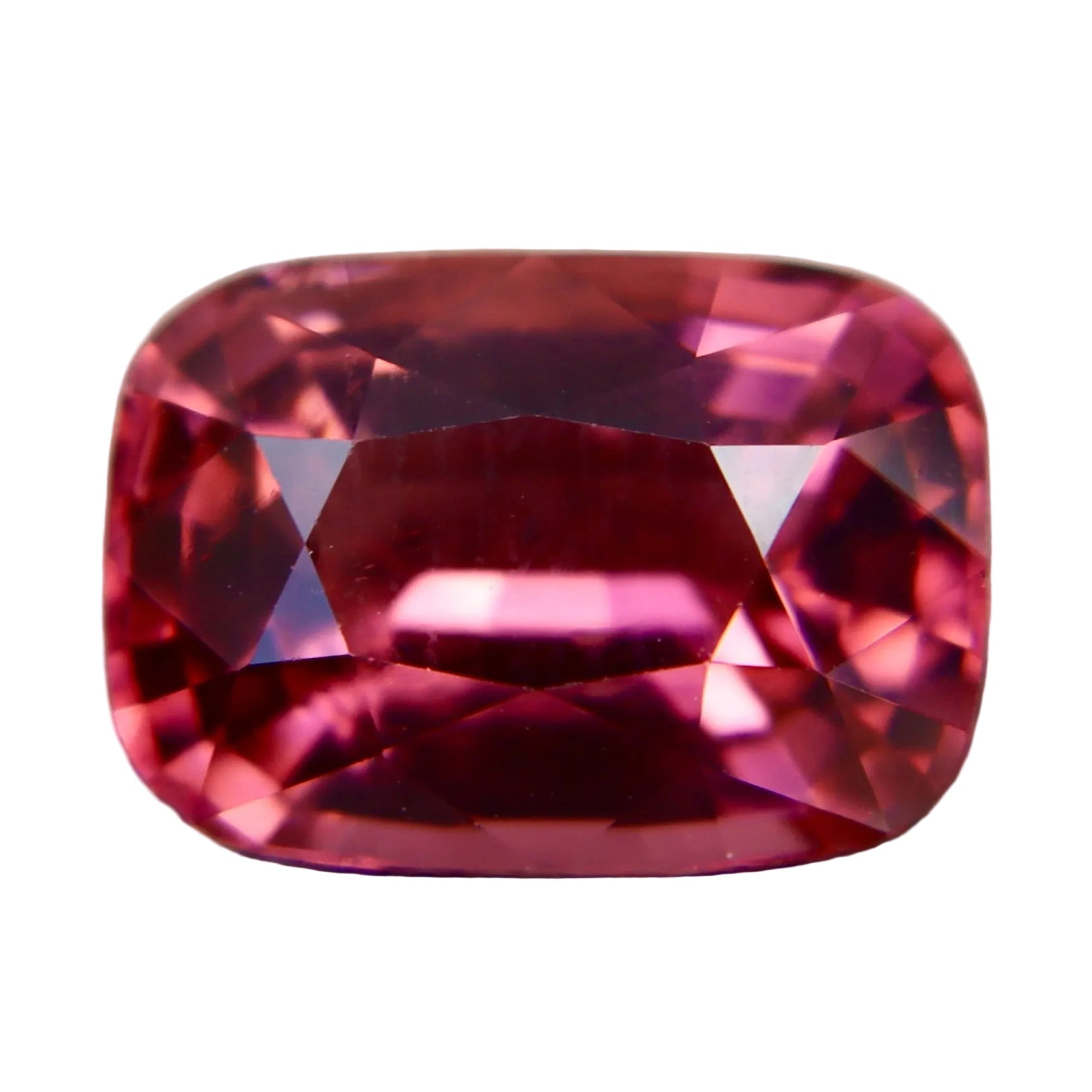 Natural Vivid Pink Tourmaline 5.64ct Cushion Cut (VVS) | Earth - Mined Loose Gemstone - Sapphirepal