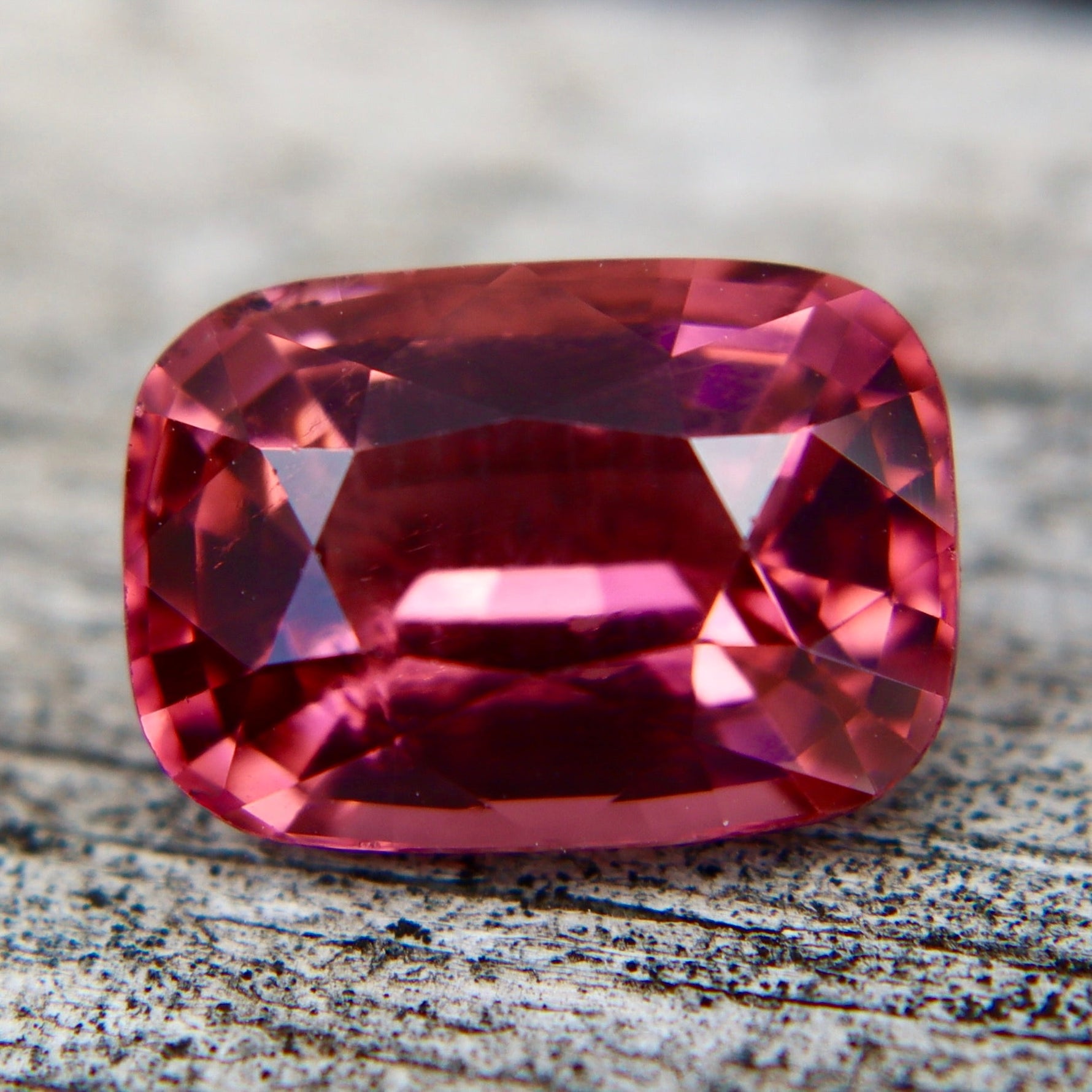 Natural Vivid Pink Tourmaline 5.64ct Cushion Cut (VVS) | Earth - Mined Loose Gemstone - Sapphirepal