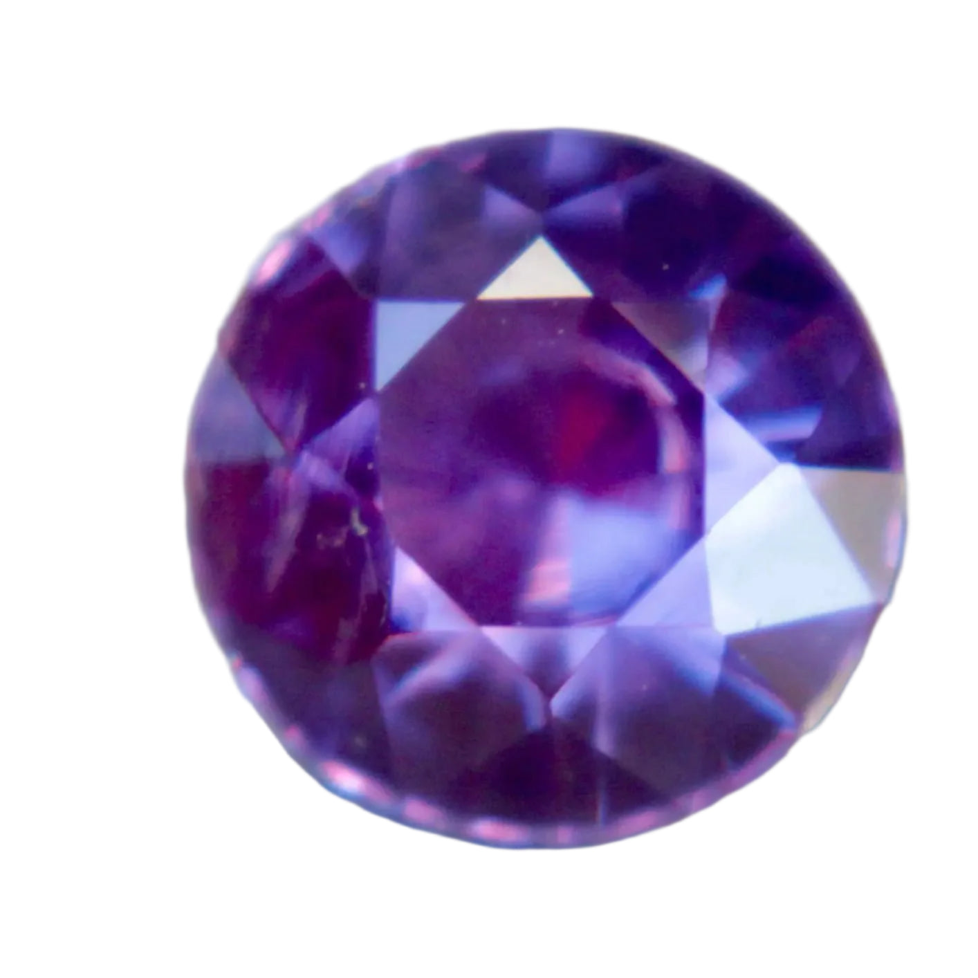 Natural Vivid Purple Sapphire – 0.90ct Round Cut | Ceylon Unheated Gemstone - Sapphire Pal