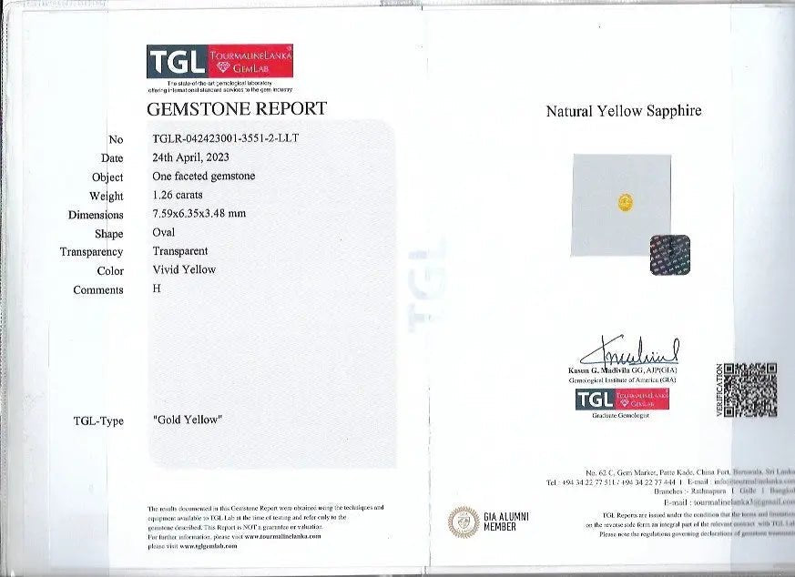 Natural Vivid Yellow Sapphire - Sapphirepal