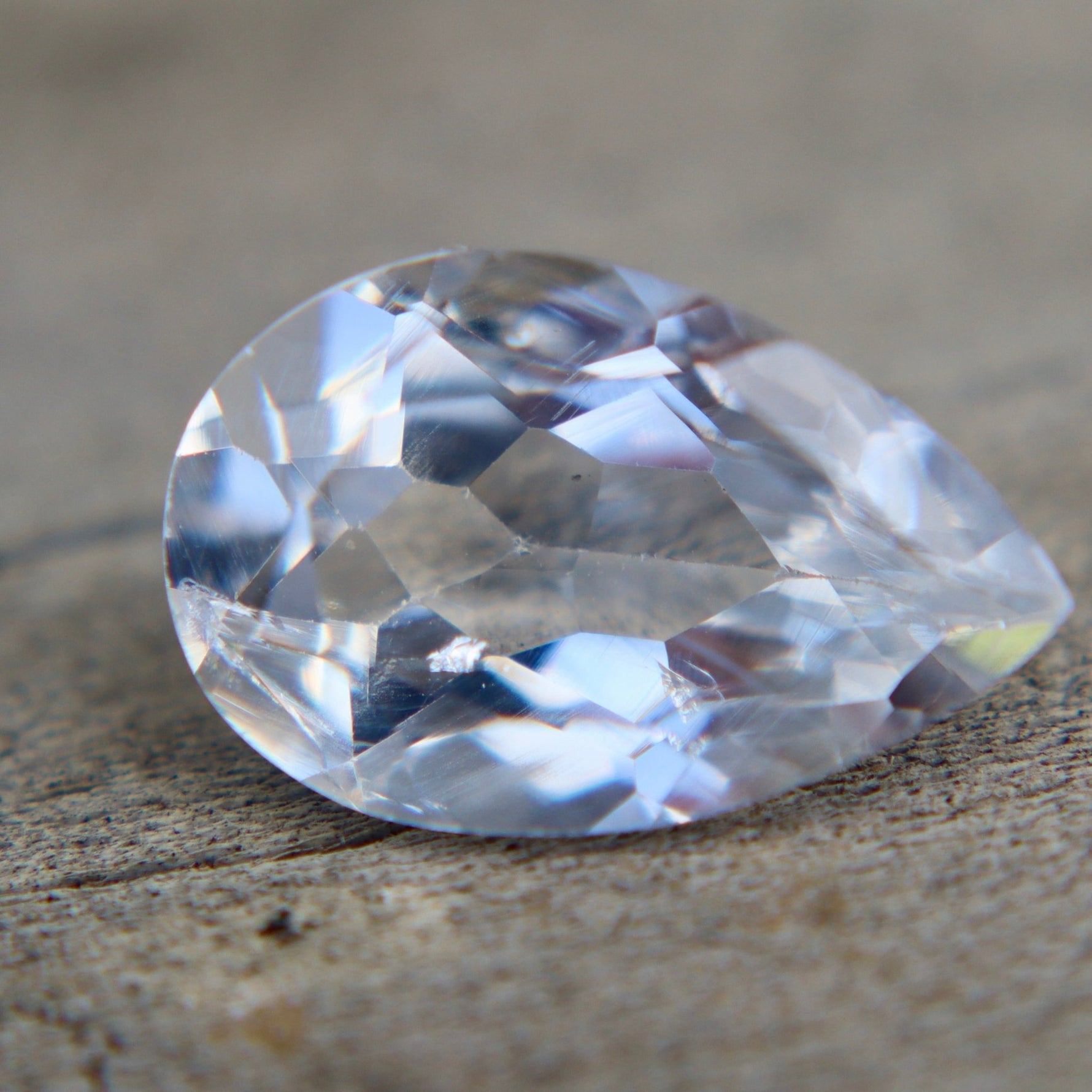 Natural White Beryl Pear Cut 5.04 Carat Eye - Clean Loose Gemstone | Sapphire Pal Australia - Sapphirepal