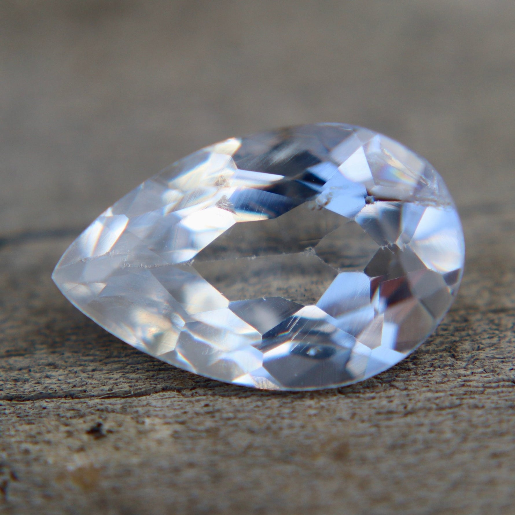 Natural White Beryl Pear Cut 5.04 Carat Eye - Clean Loose Gemstone | Sapphire Pal Australia - Sapphirepal