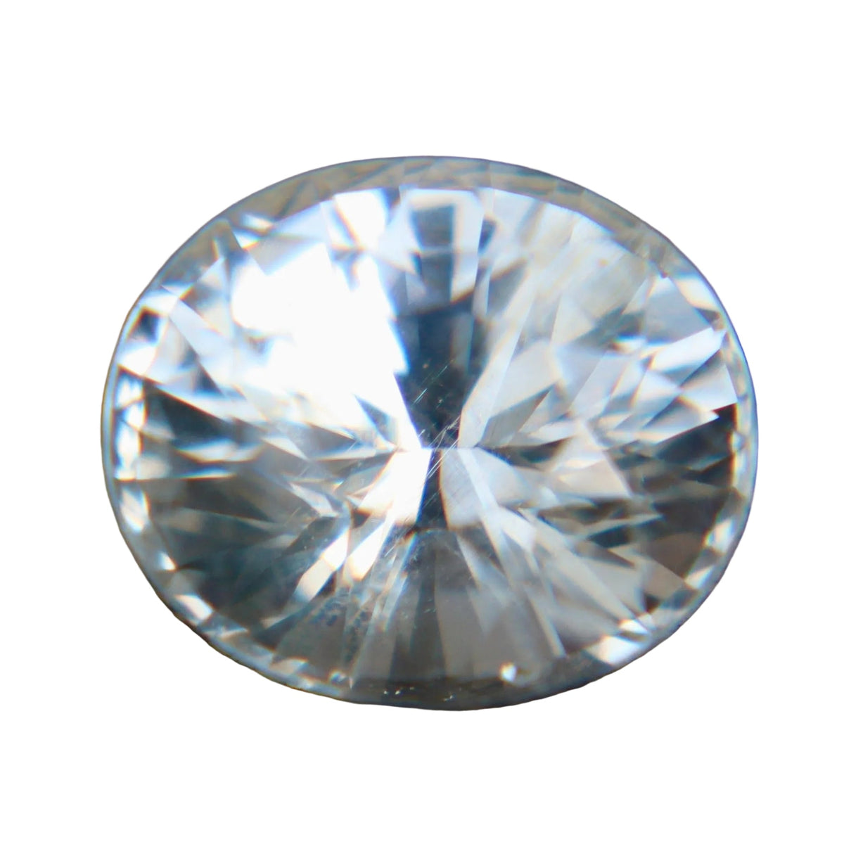Natural White Ceylon Sapphire 3.05 ct Oval Cut Loose Gemstone - Sapphirepal
