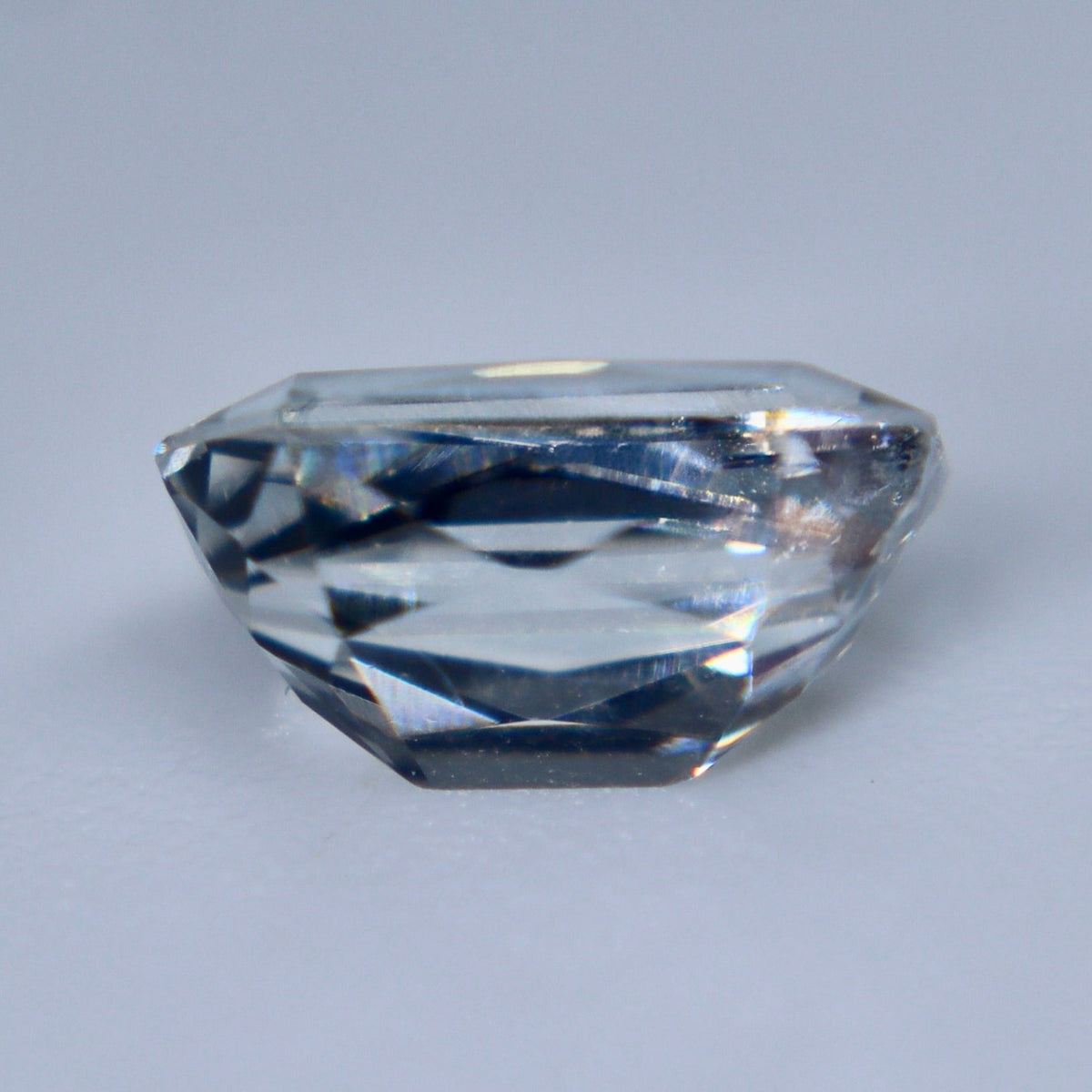 Natural White Sapphire 0.84 Carat Emerald Cut Ceylon Loose Gemstone - Sapphirepal
