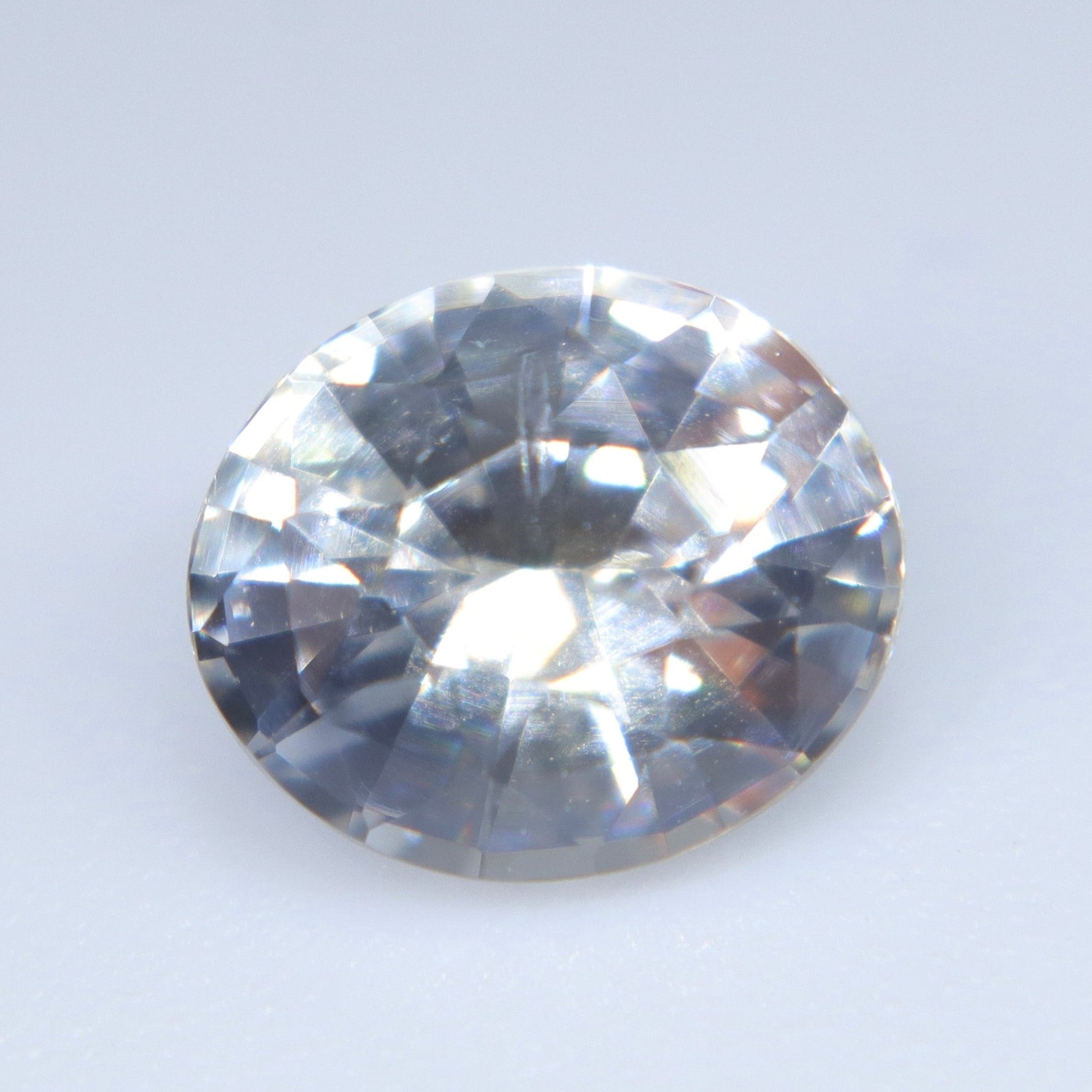 Natural White Sapphire 1.05 Carat – Oval Cut Unheated Ceylon Gemstone - Sapphirepal