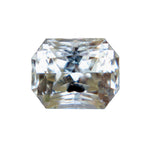 Natural White Sapphire 1.10 ct (Ceylon) – Unheated, Emerald Cut, Eye Clean - Sapphirepal
