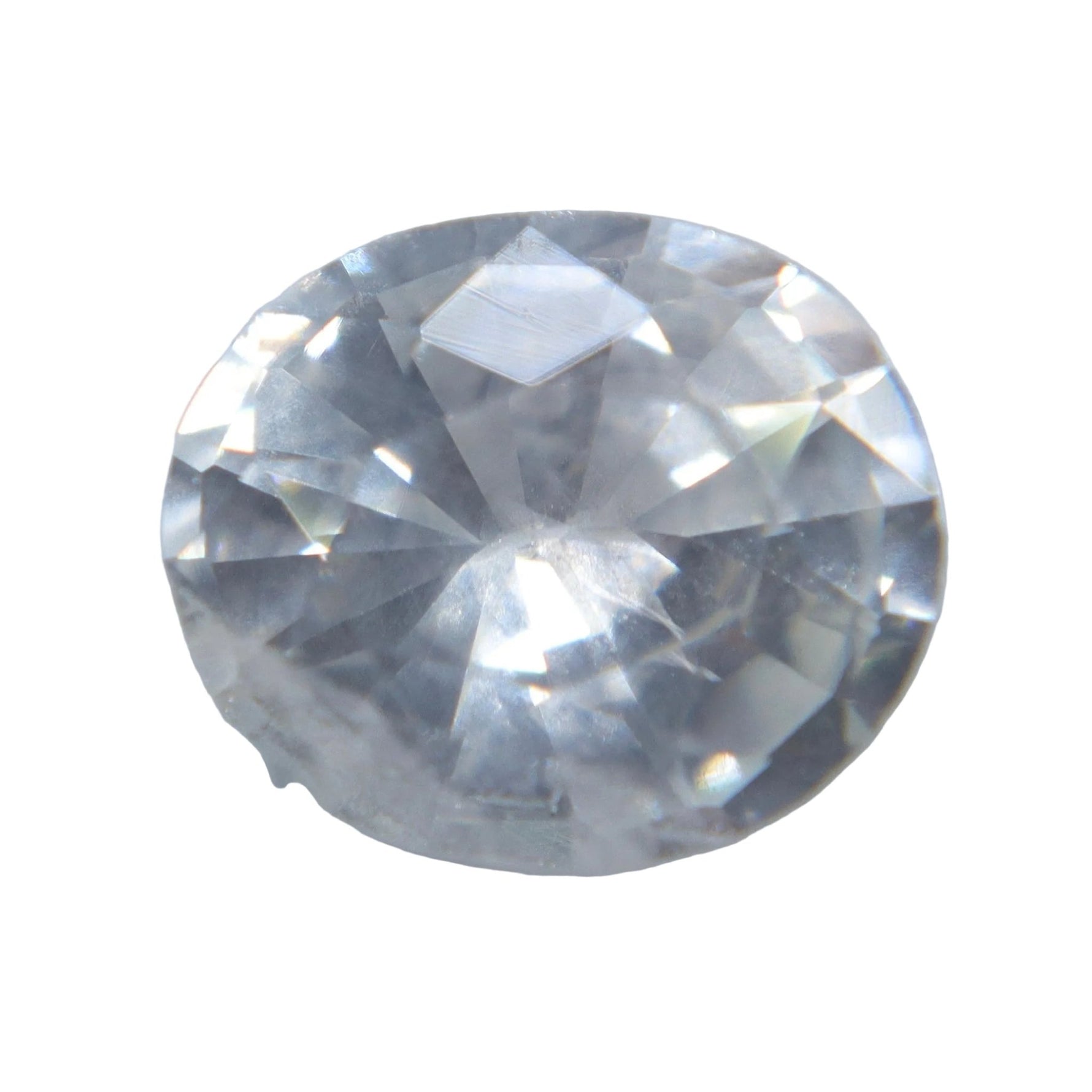Natural White Sapphire 1.18 Carat – Unheated Oval Cut Ceylon Gemstone - Sapphirepal