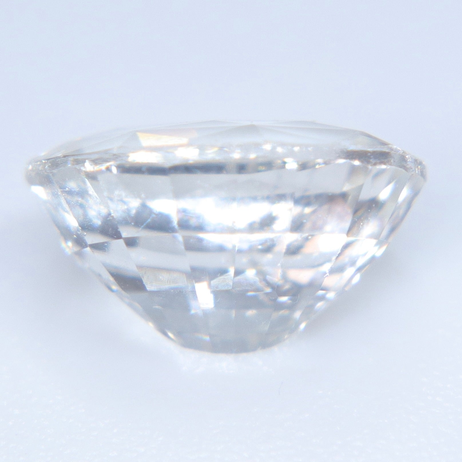 Natural White Sapphire 1.87 Ct Oval Cut Ceylon - Sapphirepal