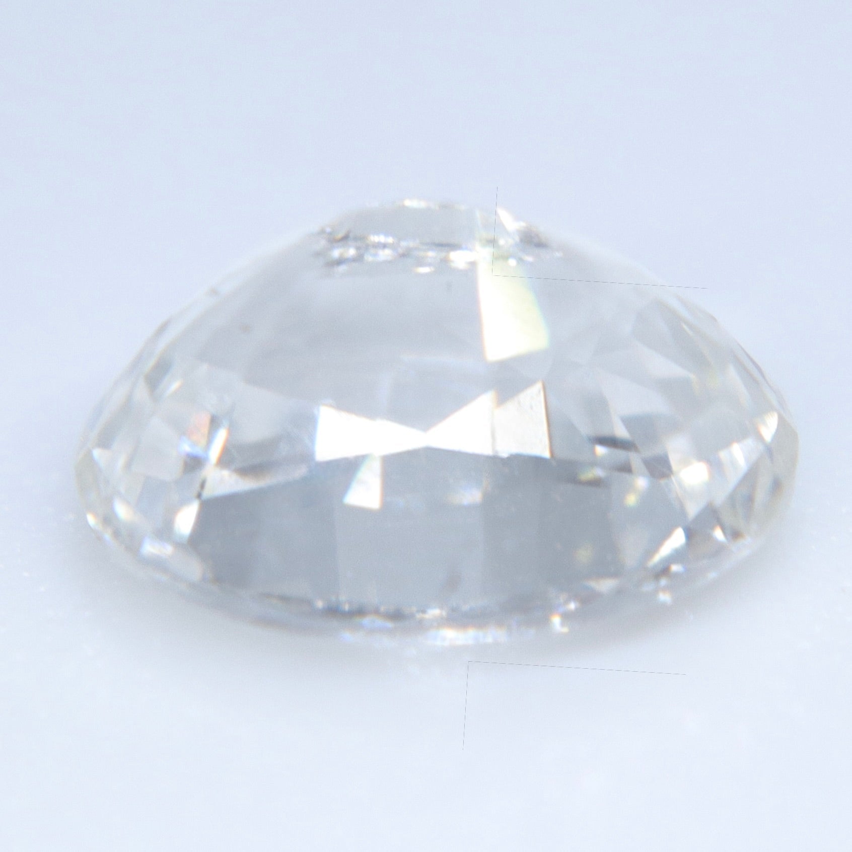 Natural White Sapphire 1.87 Ct Oval Cut Ceylon - Sapphirepal