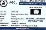 Natural White Sapphire – 2.15 Carat Oval Mixed Cut Unheated Gemstone from Ceylon - Sapphirepal