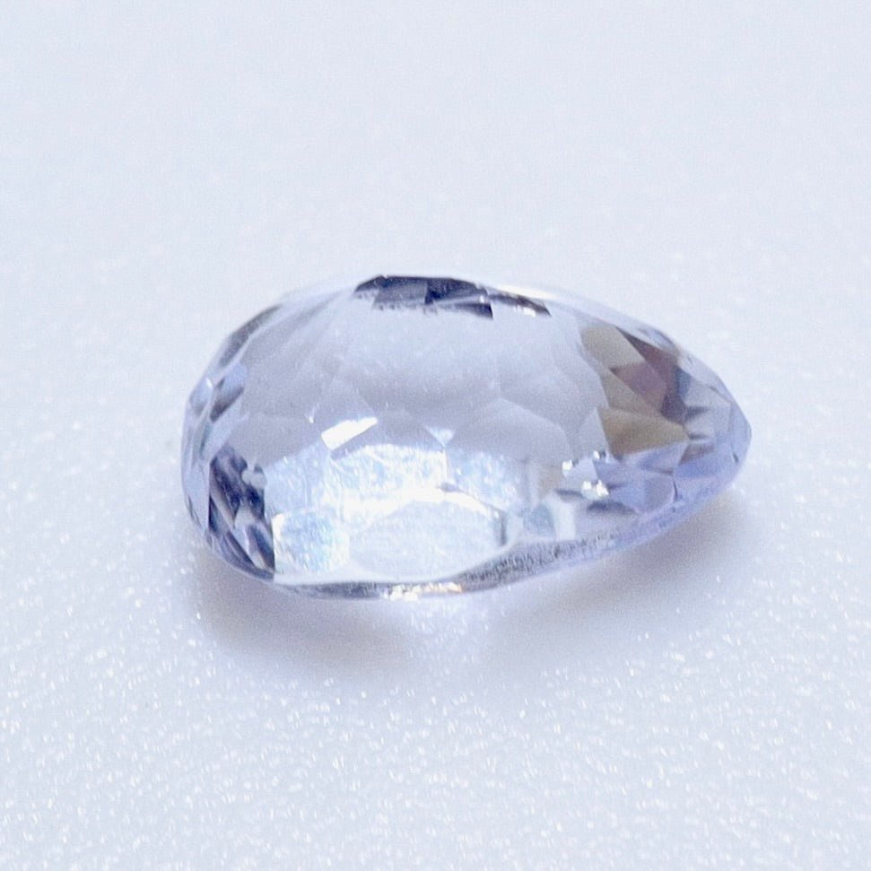 Natural White Sapphire (Heated) – 1.10 ct Pear Cut Loose Ceylon Sapphire | Eye Clean - Sapphirepal
