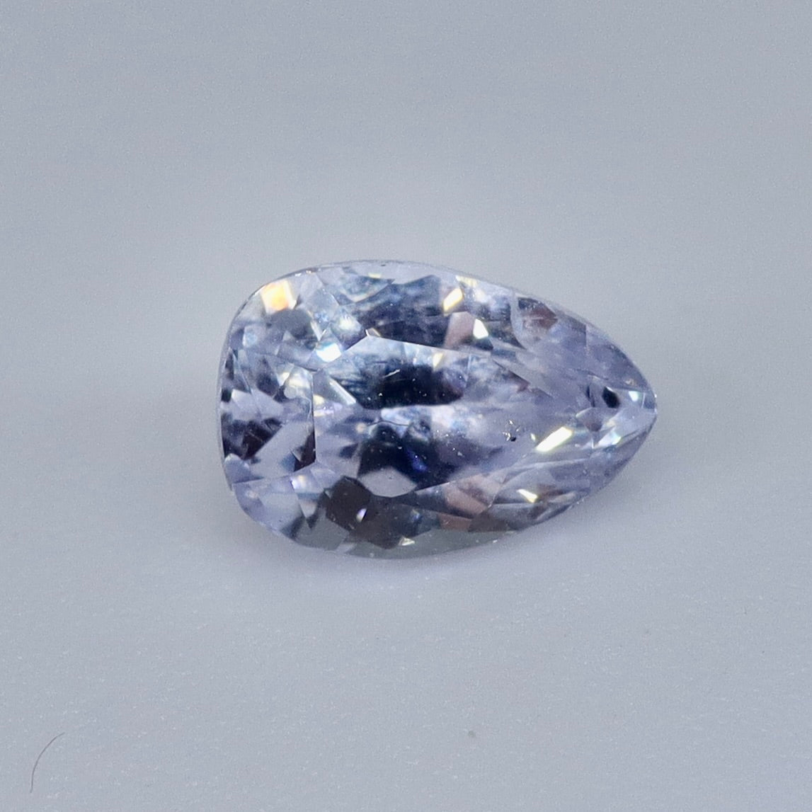 Natural White Sapphire (Heated) – 1.10 ct Pear Cut Loose Ceylon Sapphire | Eye Clean - Sapphirepal