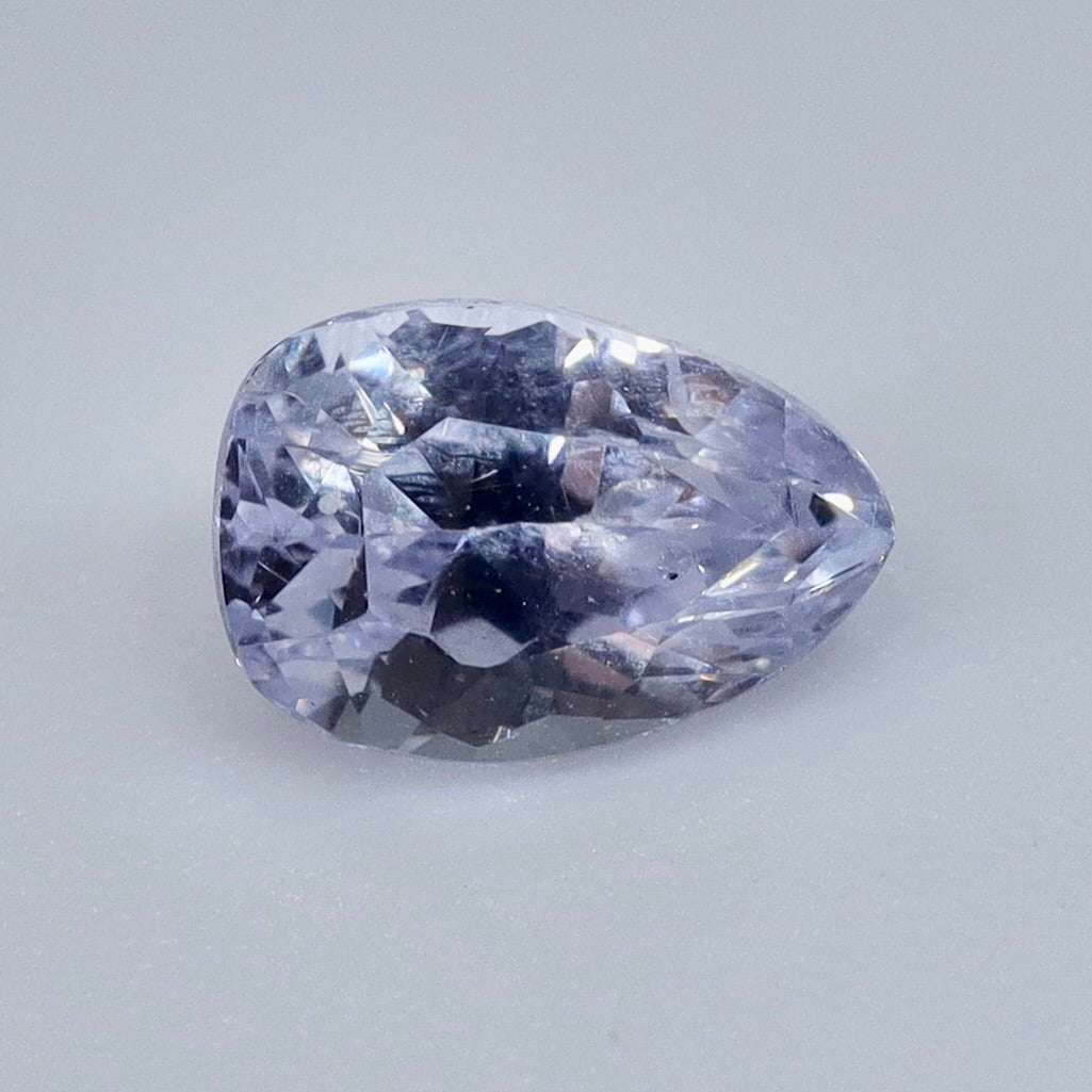 Natural White Sapphire (Heated) – 1.10 ct Pear Cut Loose Ceylon Sapphire | Eye Clean - Sapphirepal