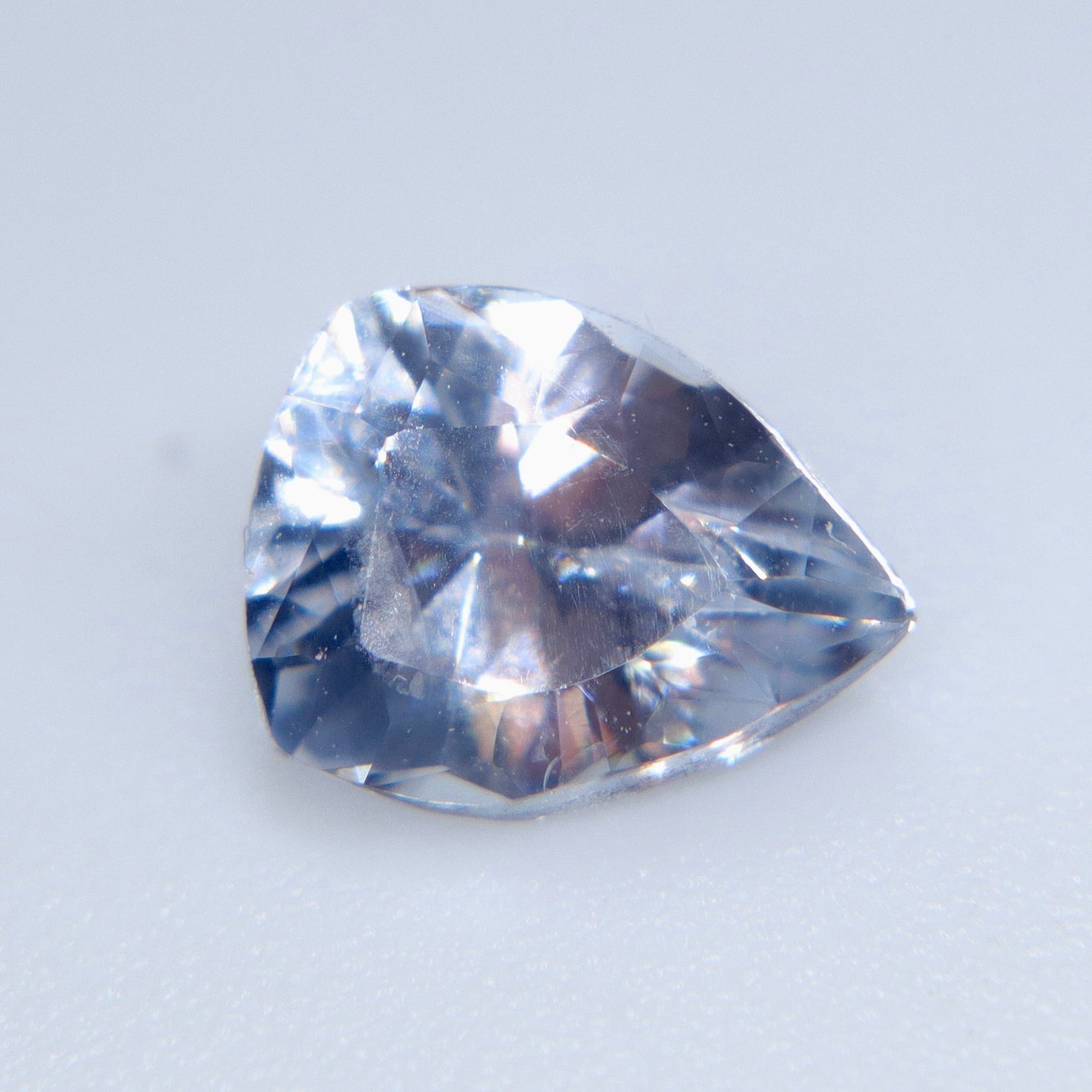 Natural White Sapphire (Heated) – 1.25 ct Modified Trillion Cut Loose Ceylon Sapphire | VS - Sapphirepal
