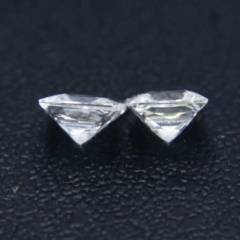 Natural White Sapphire Pair - Sapphirepal
