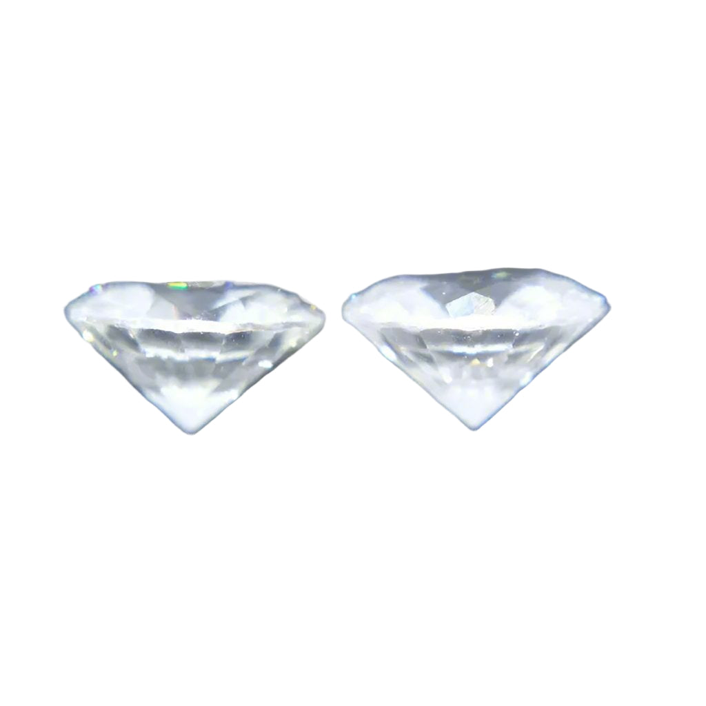 Natural White Sapphire Pair - Sapphirepal
