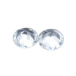 Natural White Sapphire Pair - Sapphirepal