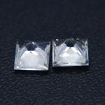 Natural White Sapphire Pair - Sapphirepal