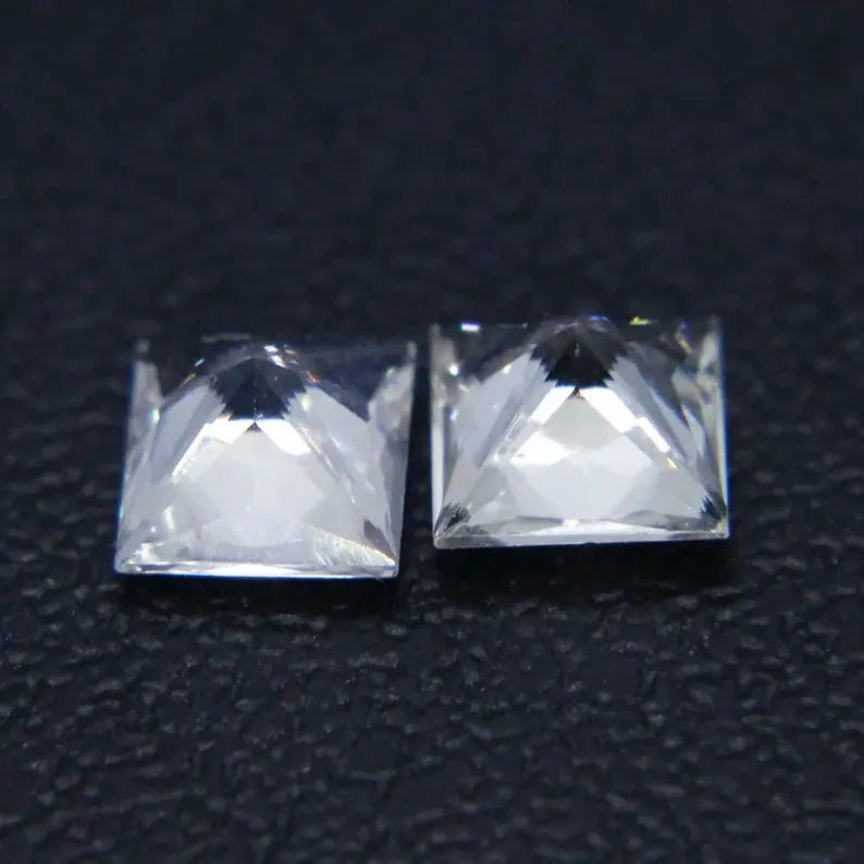 Natural White Sapphire Pair - Sapphirepal