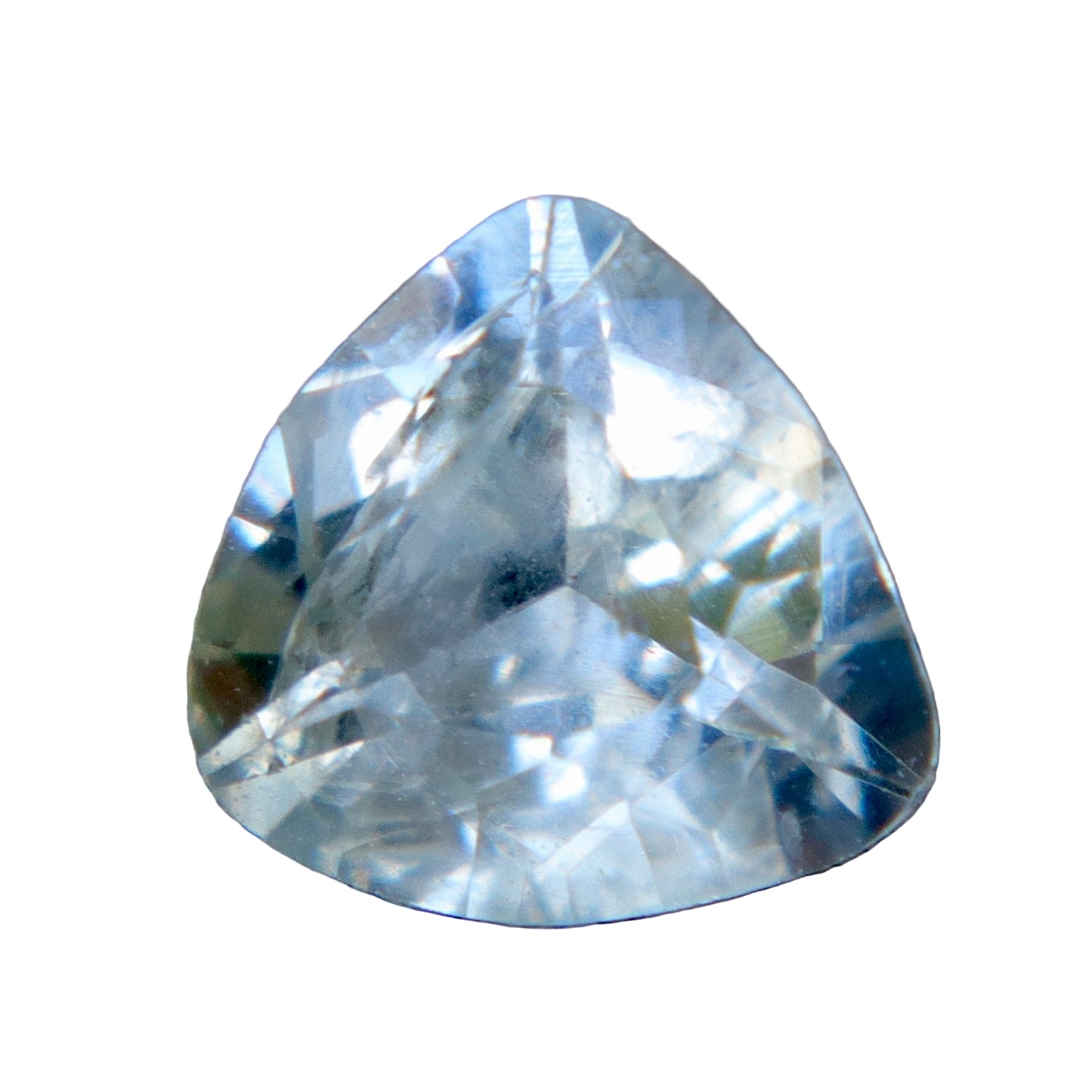 Natural White Sapphire with Blue Hint – 0.94 ct Trillion (Ceylon, SI, Unheated) - Sapphirepal