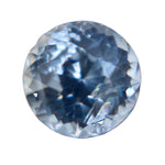 1.45ct natural white sapphire round cut with slight blue hue loose gemstone from Ceylon