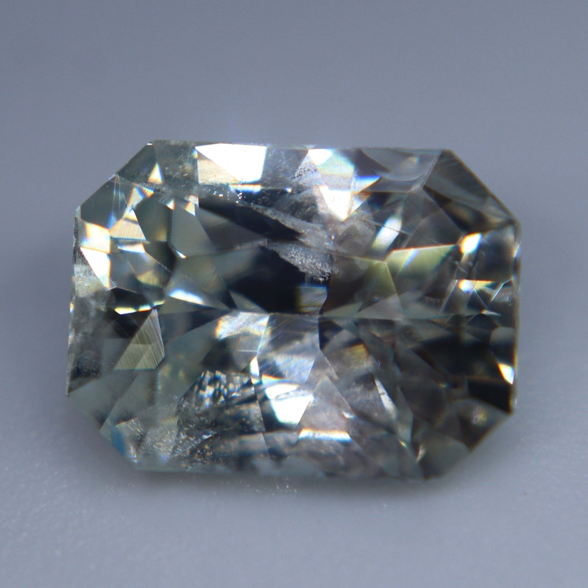Natural White Sapphire with Slight Yellow | Emerald Cut | 2.88 Carat | Unheated Ceylon Gemstone - Sapphirepal
