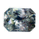 Natural White Sapphire with Slight Yellow | Emerald Cut | 2.88 Carat | Unheated Ceylon Gemstone - Sapphirepal