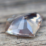 Natural White Sapphire with Soft Peach Undertone 1.85 Carat Freeform Cut from Ceylon - Sapphirepal