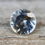 Untreated natural white sapphire under daylight – close up