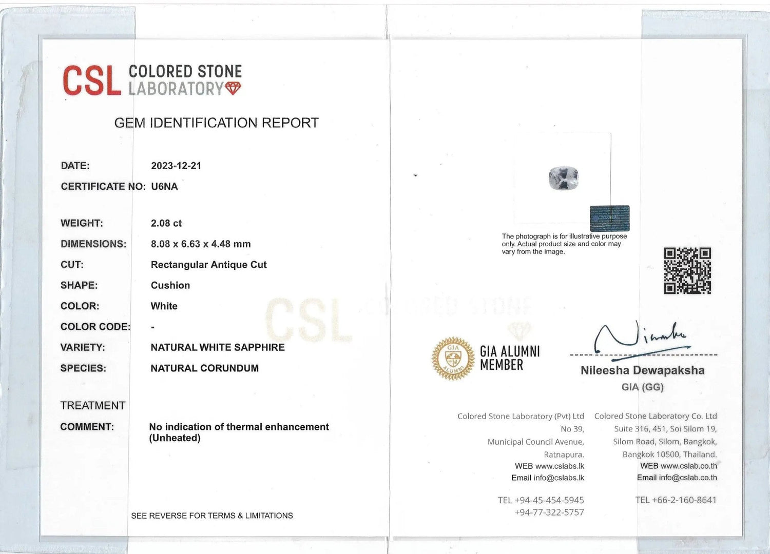 Natural White Sapphire - Sapphirepal