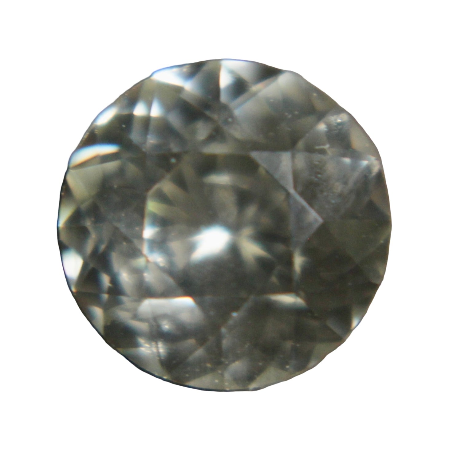 1.71 ct Natural Pale Yellow (White) Sapphire, Round Cut, Ceylon origin, unheated, VS clarity – Sapphire Pal