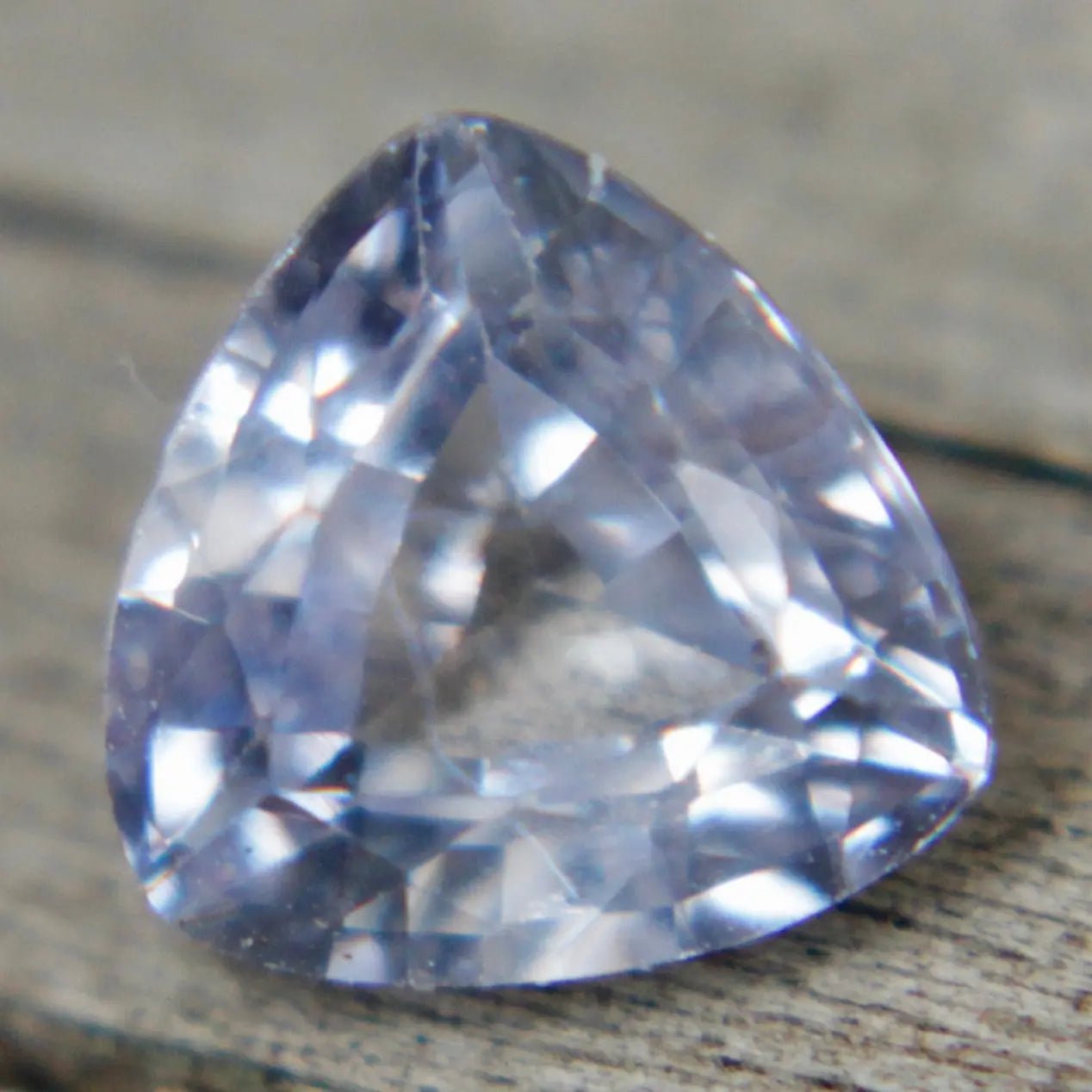 Ceylon white sapphire loose gemstone alternative to diamond
