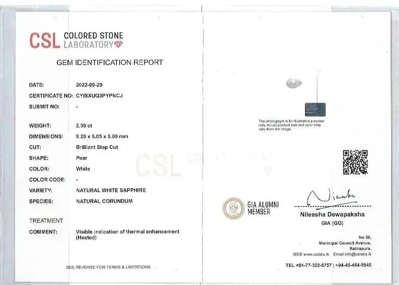 Natural White Sapphire - Sapphirepal