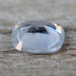 Colourless sapphire 6.70×5.12×3.14 mm – side profile