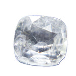 0.53ct natural white sapphire cushion cut from Ceylon, untreated loose gemstone