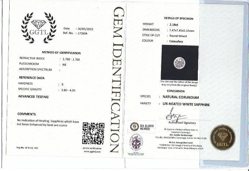 Natural White Sapphire - Sapphirepal