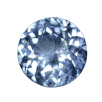 Natural white sapphire, 1.28ct round 6.85 mm, unheated, VS clarity – Sapphire Pal