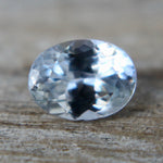 Ceylon white sapphire polished oval gemstone shipped from Australia