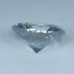 VVS white sapphire for engagement ring – round cut