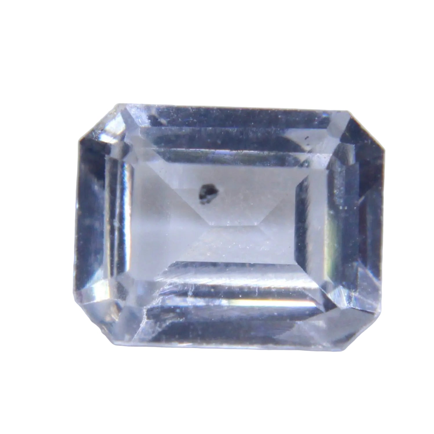 Natural white sapphire, 0.84ct emerald cut 6.23×4.92mm, Ceylon origin – Sapphire Pal