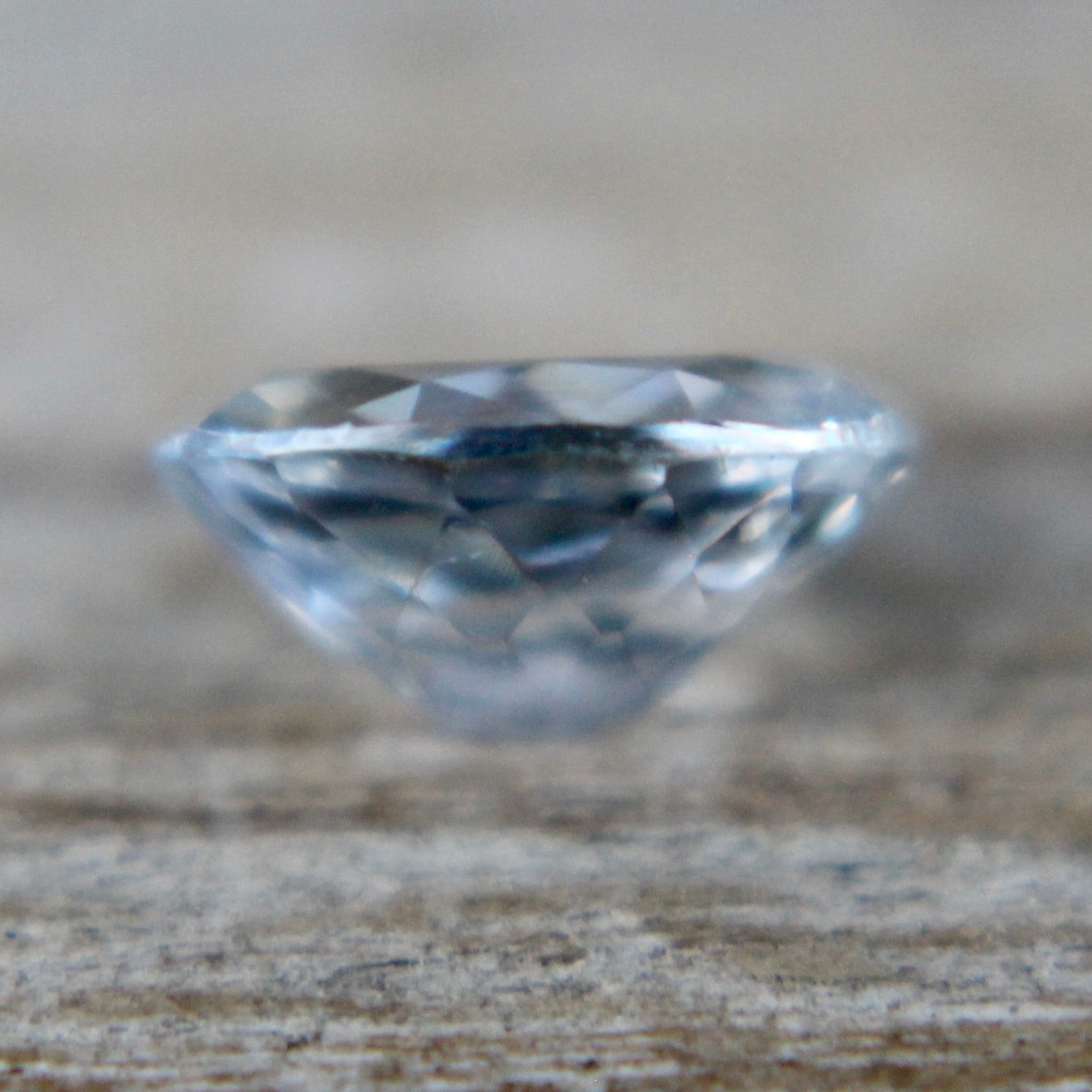 Eye clean white sapphire loose gemstone for engagement ring