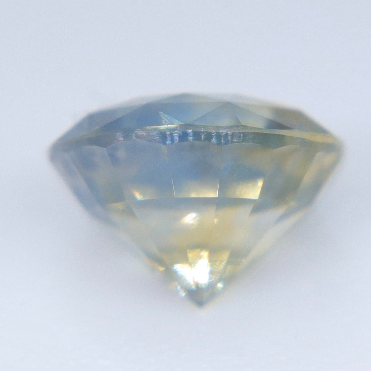 Natural Yellow Blue Bi-Color Ceylon Sapphire 1.34ct Round Cut - Sapphirepal
