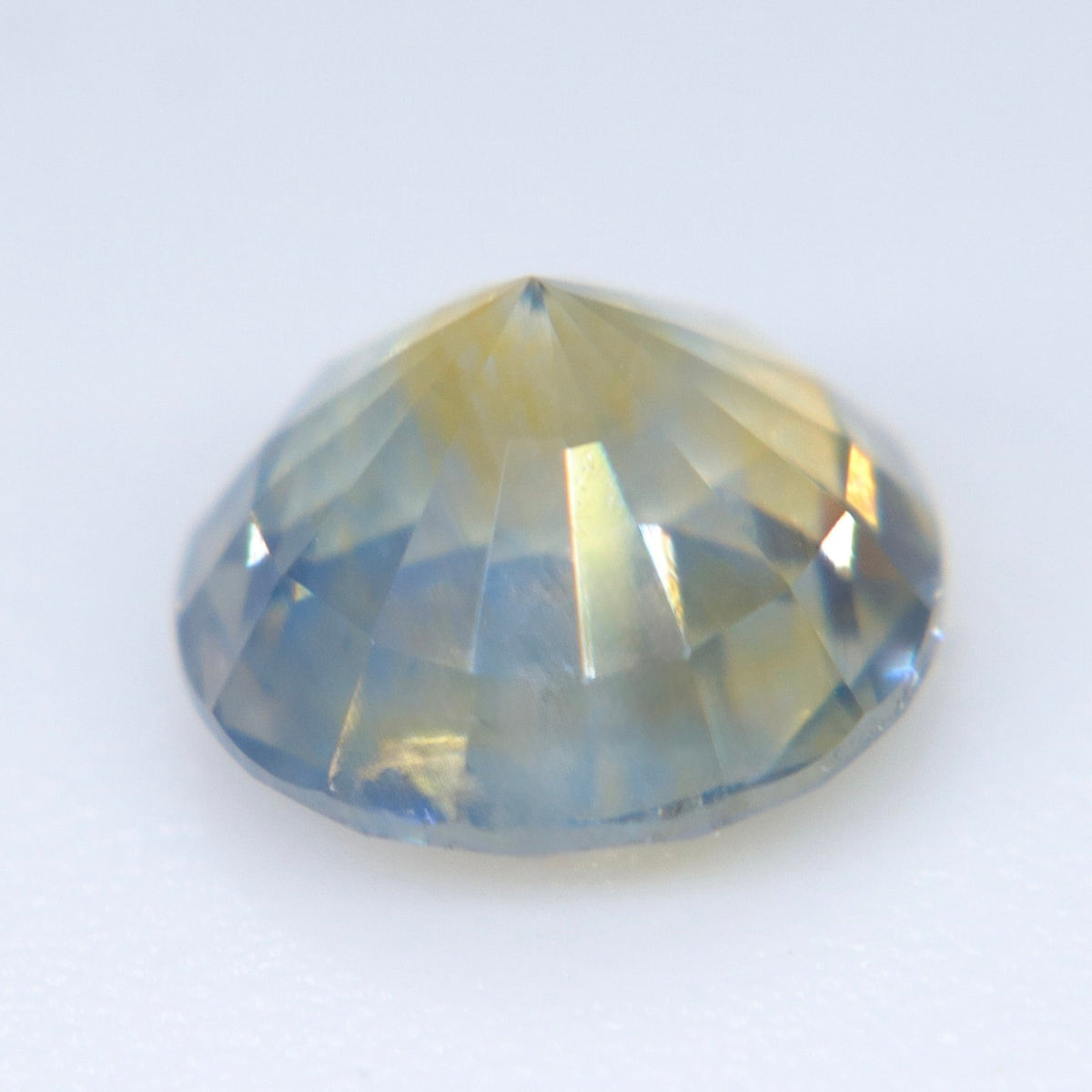 Natural Yellow Blue Bi-Color Ceylon Sapphire 1.34ct Round Cut - Sapphirepal
