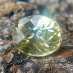 Untreated Cushion Cut Sapphire with Yellow and Blue Zoning – High Brilliance