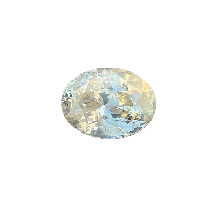 7.70ct natural Yellow Champagne Sapphire oval, unheated Ceylon gemstone